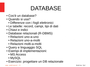 database - Andrea Vai