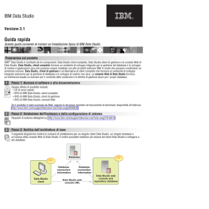 IBM Data Studio Guida rapida