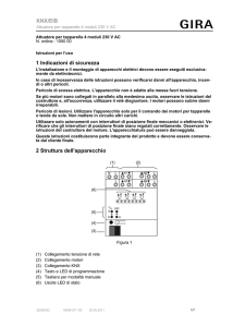 1 Indicazioni di sicurezza 2 Struttura dell`apparecchio KNX/EIB