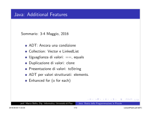 Java: Additional Features