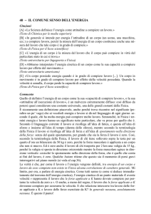 40 - IL COMUNE SENSO DELL`ENERGIA