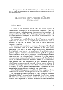 Giuseppe Limone, Filosofia del diritto/Filosofie del diritto, in U