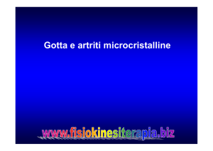 Gotta e artriti microcristalline