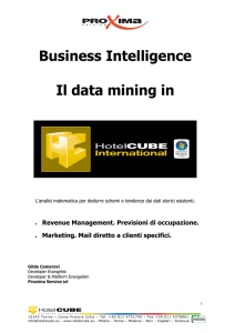 Business Intelligence Il data mining in