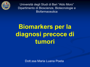 Biomarkers per la diagnosi precoce di tumor