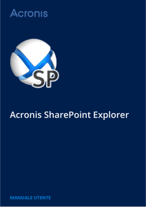Acronis SharePoint Explorer