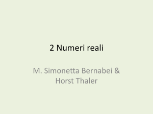 2 Numeri reali