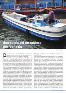 Uno scafo ed un motore per Venezia Dopo
