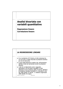 Analisi bivariata con variabili quantitative