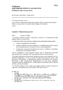 Ordinanza sugli impianti elettrici a corrente forte 734.2