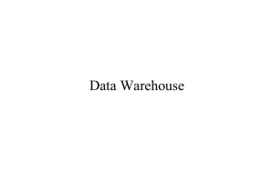 Data Warehouse - Dipartimento di Economia, Statistica e Finanza