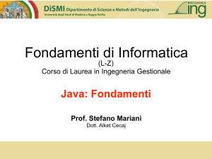 Java fondamenti