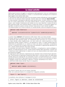 Le classi astratte - Istituto Italiano Edizioni Atlas
