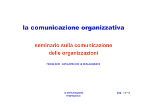 la comunicazione organizzativa
