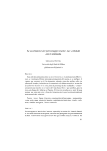 La costruzione del personaggio Dante dal Convivio alla