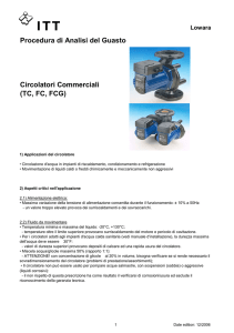 Procedura di Analisi del Guasto Circolatori Commerciali (TC, FC, FCG)