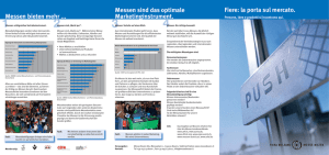 Fiere: la porta sul mercato.