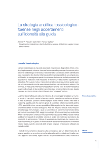 La strategia analitica tossicologico-forense negli