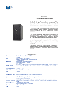 Descrizione PC HP Compaq dx2300 Microtower Il PC