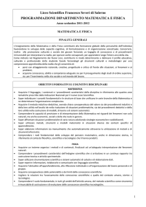 Programmazione Dipartimento Matematica e Fisica triennio a