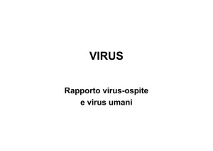 Rapporto virus-ospite e virus umani