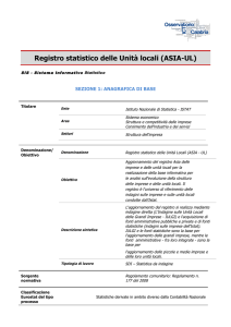 Registro statistico delle Unità locali (ASIA-UL)