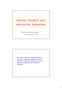 PRINCIPALI PARAMETRI OP AMP