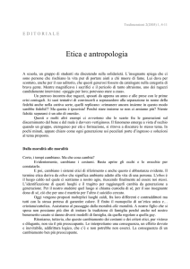 Etica e antropologia