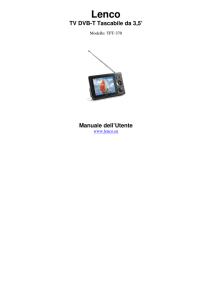 TV DVB-T Tascabile da 3,5` Manuale dell`Utente