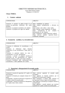 matematica triennio