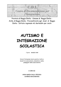 Autismo e integrazione scolastica