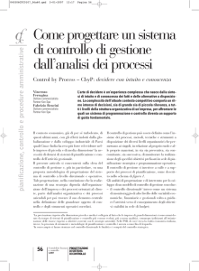 Come progettare un sistema di controllo di gestione dall