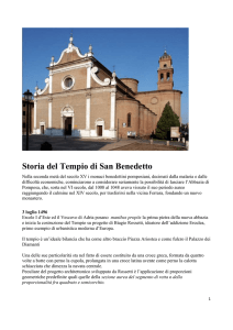 Storia del Tempio di San Benedetto