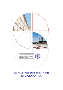 Informazioni relative all`intervento di Cattaratta