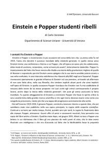 Einstein e Popper studenti ribelli - MATEpristem
