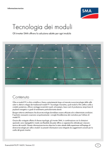 Tecnologia dei moduli - Gli inverter SMA offrono la soluzione adatta