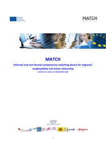 MATCH Informal and non-formal competences matching device for