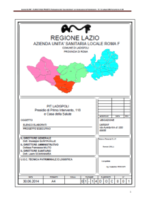 Azienda USL RM F – ELENCO TAVOLE PROGETTO