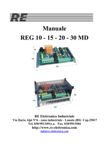 Manuale REG 10 - 15 - 20 - 30 MD