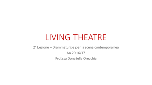 living theatre - Lettere e Filosofia