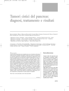 Tumori cistici del pancreas: diagnosi, trattamento e risultati (PDF