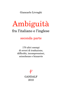 fra l`italiano e l`inglese