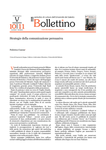 Strategie della comunicazione persuasiva - Il Bollettino