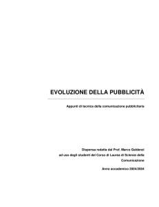 L`evoluzione della pubblicità