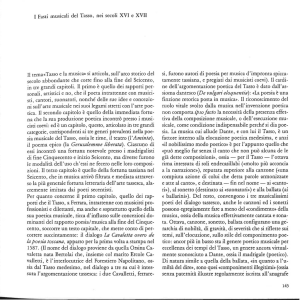 I Fasti musicali del Tasso, nei secoli XVI e XVII Il tema«Tasso e la