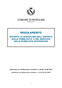 regolamento pubblicita