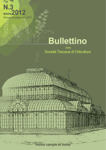 Bullettino 2012 n. 3 - Società Toscana di Orticultura