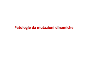 Patologie da mutazioni dinamiche