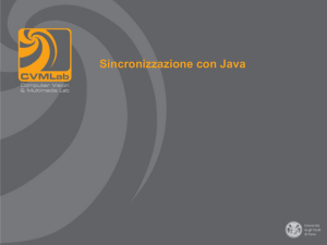 Sincronizzazione con Java