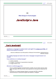 JavaScript e Java